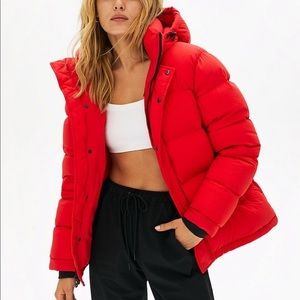 Aritzia TNA Super Puff Original Red Jacket